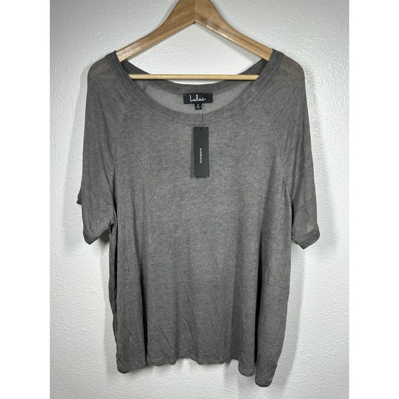Lulus Shirt Womens Small Relaxed Fit Casual Lightweight Short Sleeve Top USA - Picture 6 of 8